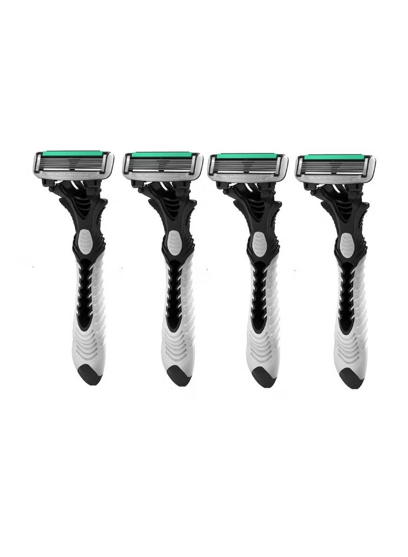 دروكو ماكينة حلاقة رجالي دوركو بيس 6 – شفرات متعددة للحلاقة الدقيقة، عبوة 3+1 - Image 1